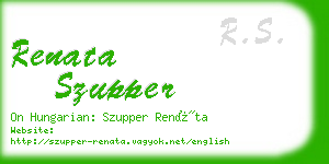 renata szupper business card